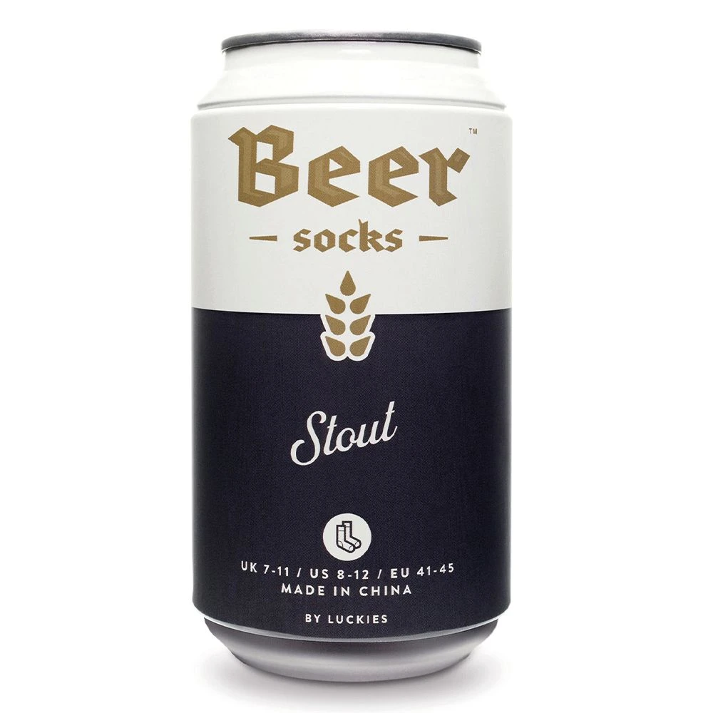 IsAlbi Men's Stout Beer Socks In A Can 3 IsAlbi Men's Stout Beer Socks In A Can
