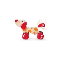 UGames Gifts For Toddlers (1-3 Years) Pepe Pull Along Wooden Puppy