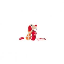 UGames Gifts For Toddlers (1-3 Years) Pepe Pull Along Wooden Puppy