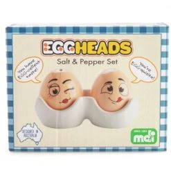 Mdi Egg Heads Salt & Pepper Shaker Set