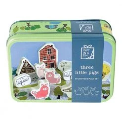 IsAlbi Three Little Pigs Play Set In A Tin