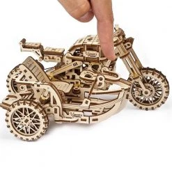 Ugears Mechanical Scrambler UGR-10 Motorbike & Sidecar Model Kit