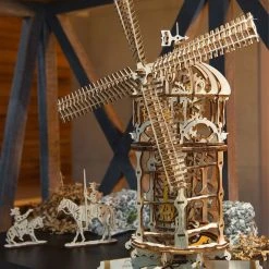Man Cave Gifts Ugears Mechanical Tower Windmill Model Kit