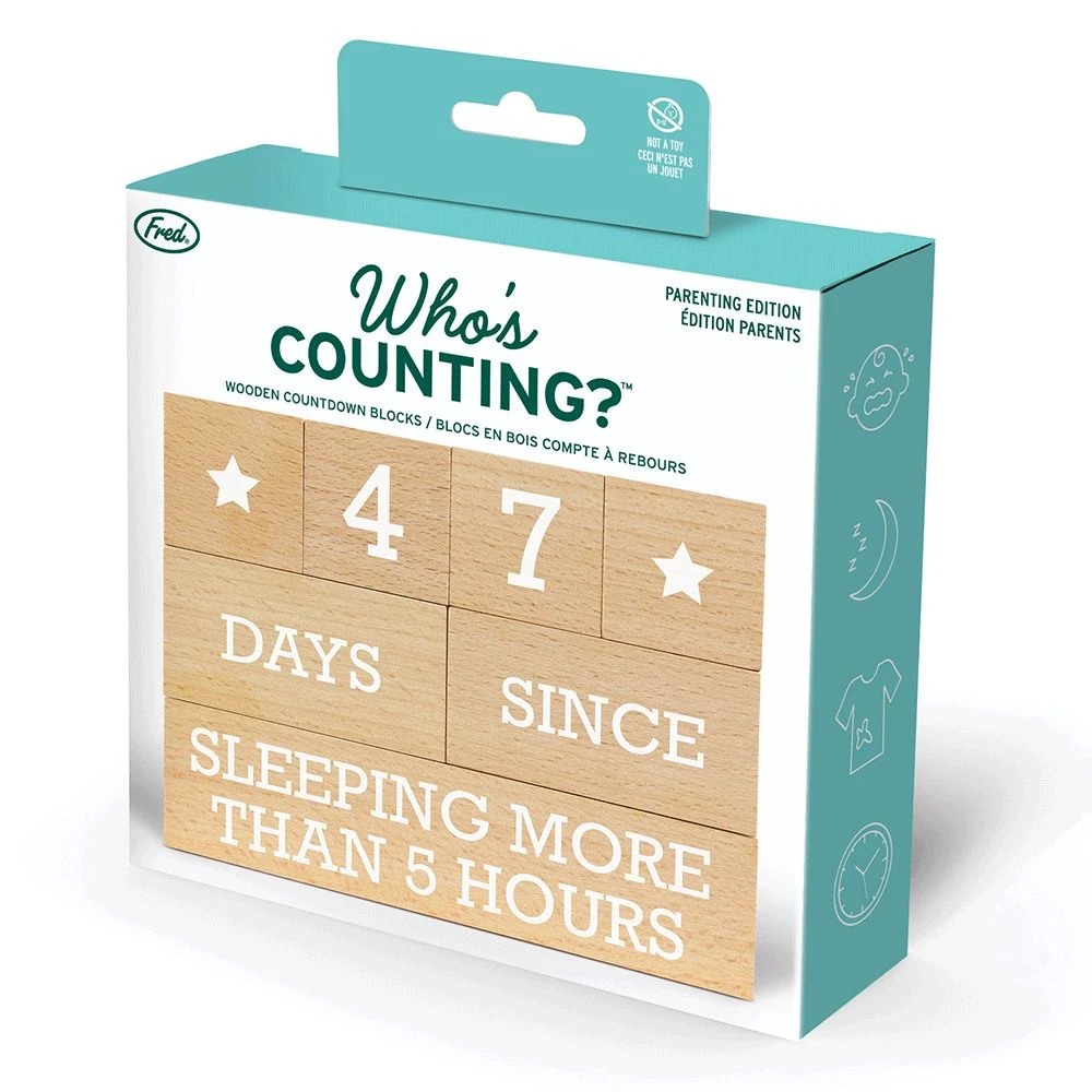 IsAlbi Baby Shower Gifts Wooden Countdown Blocks: Parenting Edition 2 IsAlbi Baby Shower Gifts Wooden Countdown Blocks: Parenting Edition