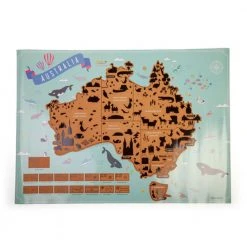 Mdi Australia Travel Scratch Map Poster