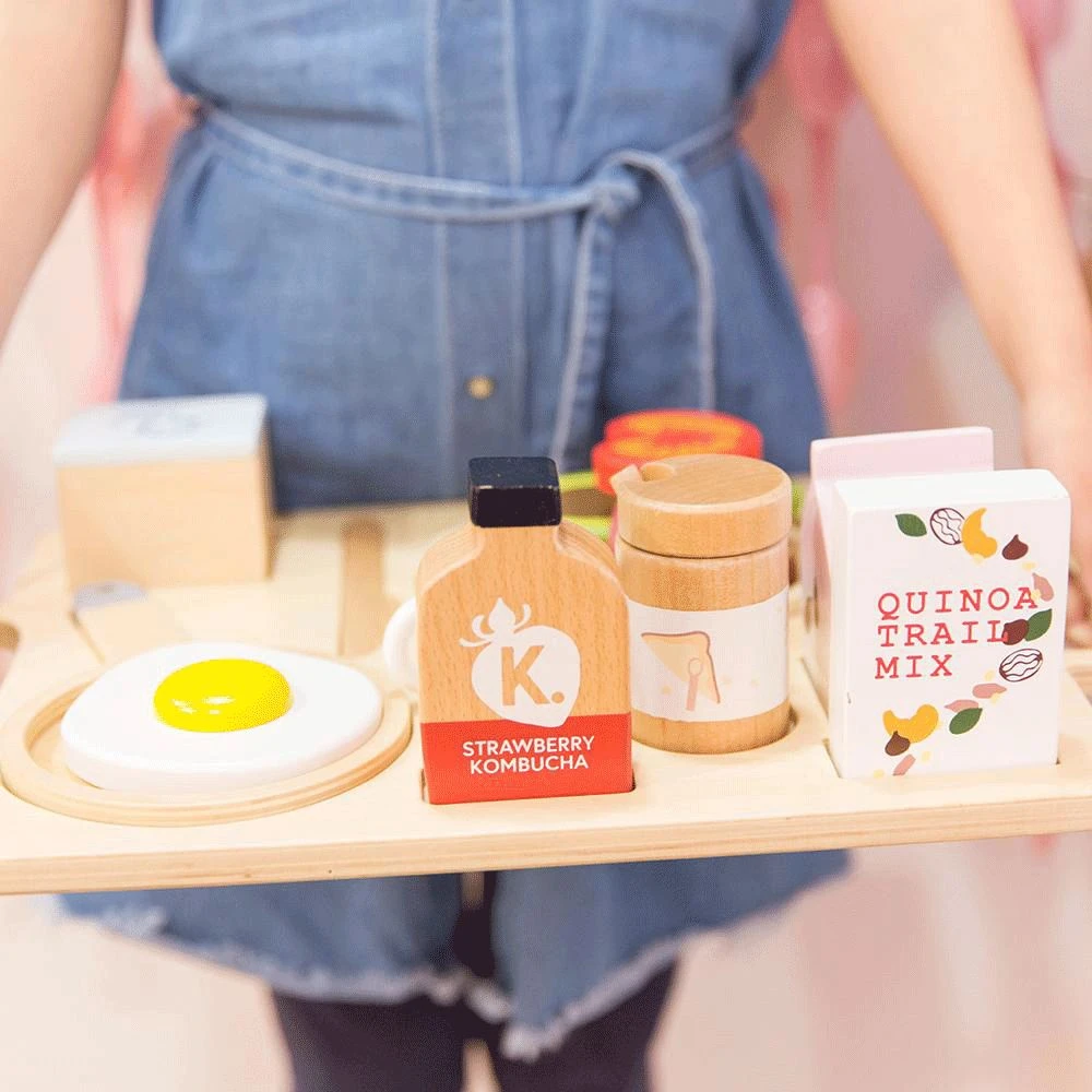 Make Me Iconic Healthy Tummy Brekkie Wooden Kids' Play Set Foodie 1 Make Me Iconic Healthy Tummy Brekkie Wooden Kids' Play Set Foodie