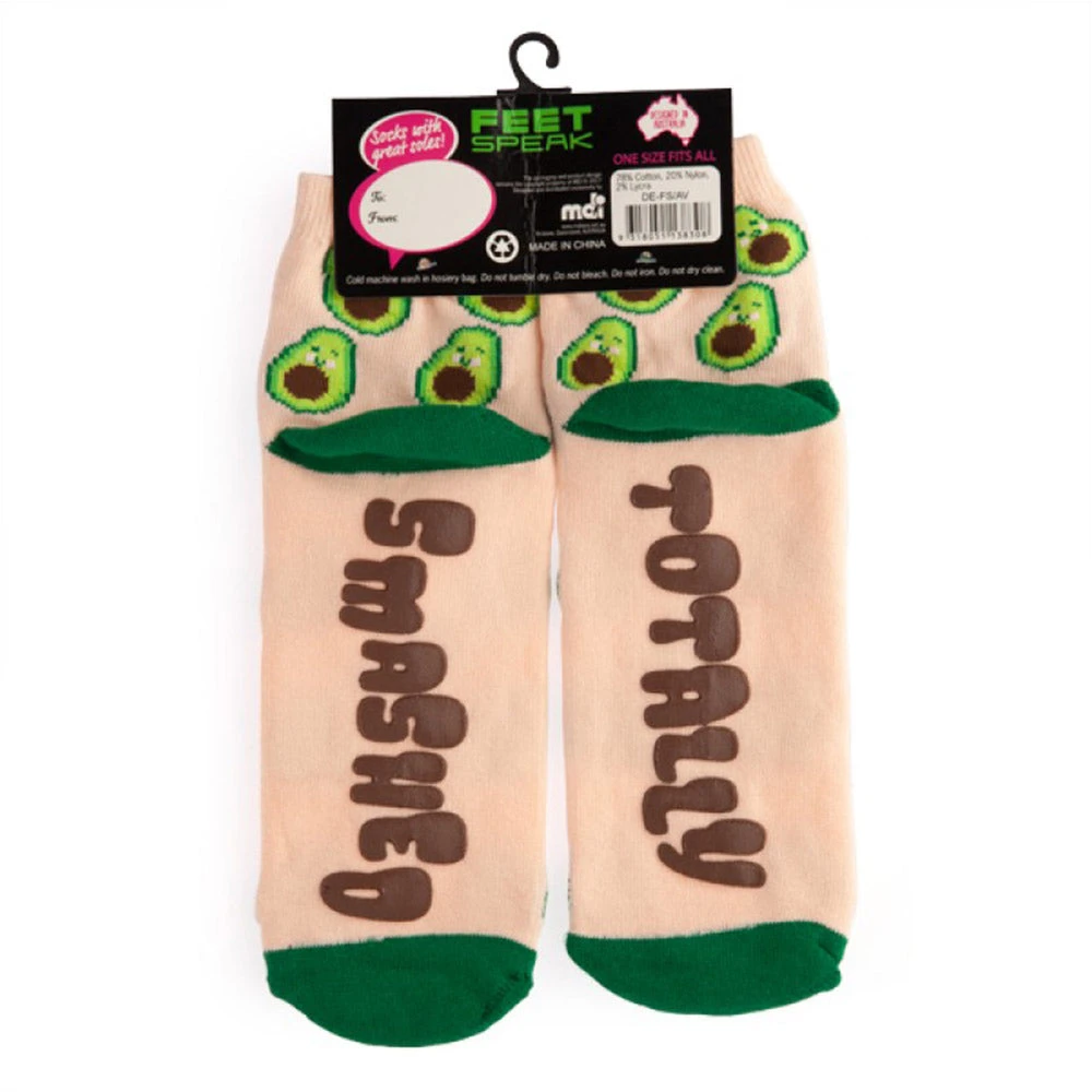 Mdi Foodie Avocado Totally Smashed Socks 6 Mdi Foodie Avocado Totally Smashed Socks