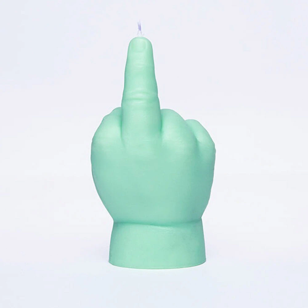 Little Global Naughty Gifts Handmade F*ck You Baby Hand Candle | Green 2 Little Global Naughty Gifts Handmade F*ck You Baby Hand Candle | Green