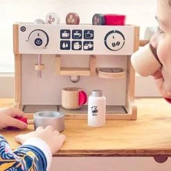 Artiwood Wooden Barista Coffee Machine Play Set Gifts For Boys