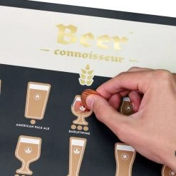 IsAlbi Beer Connoisseur Scratch Poster Beer Gifts