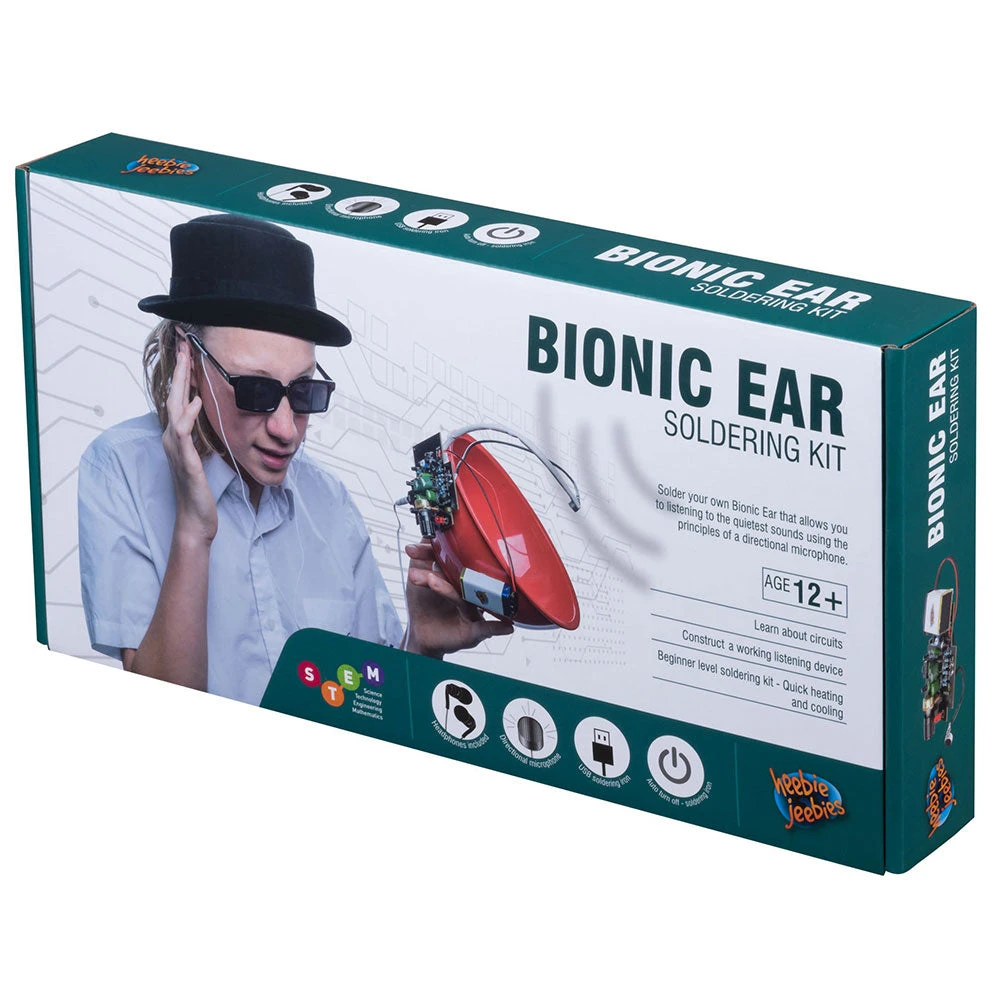 Heebiejeebies Gifts For Boys Bionic Ear Soldering Kit 4 Heebiejeebies Gifts For Boys Bionic Ear Soldering Kit