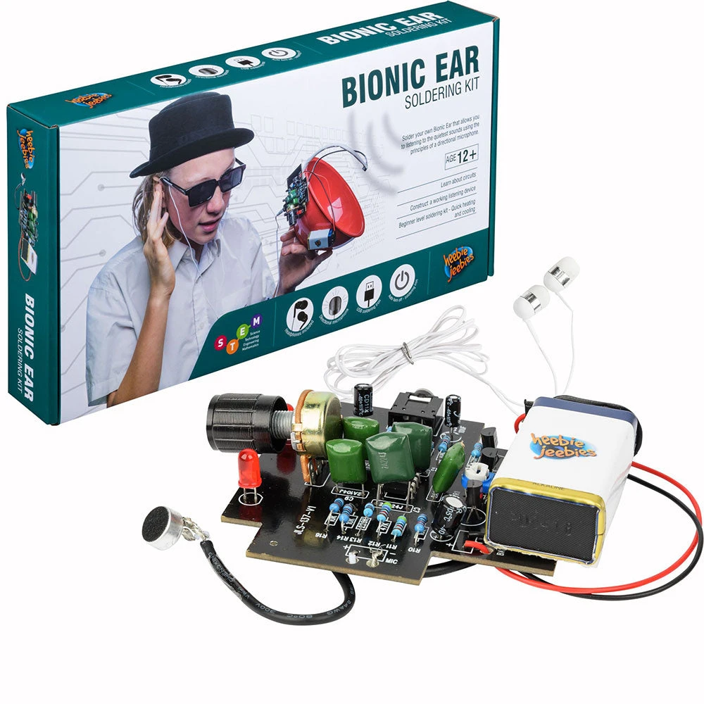 Heebiejeebies Gifts For Boys Bionic Ear Soldering Kit 1 Heebiejeebies Gifts For Boys Bionic Ear Soldering Kit