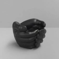 Hand Planter In Black | White Moose Gifts For Grandmas