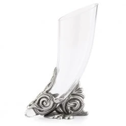 Royal Selangor Lewis Glass & Pewter Drinking Horn | British Museum