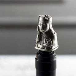 Royal Selangor Lewis Chess Queen Pewter Bottle Stopper Executive Gifts