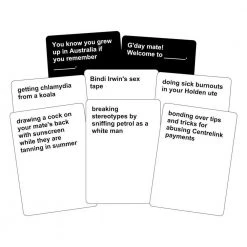 A & O Distribution Cards For Bogans Party Game Man Cave Gifts