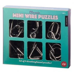 IsAlbi Gifts For Boys Classic Wire Puzzles - Set Of Six