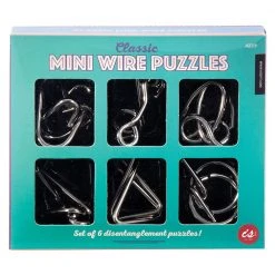 IsAlbi Gifts For Boys Classic Wire Puzzles - Set Of Six