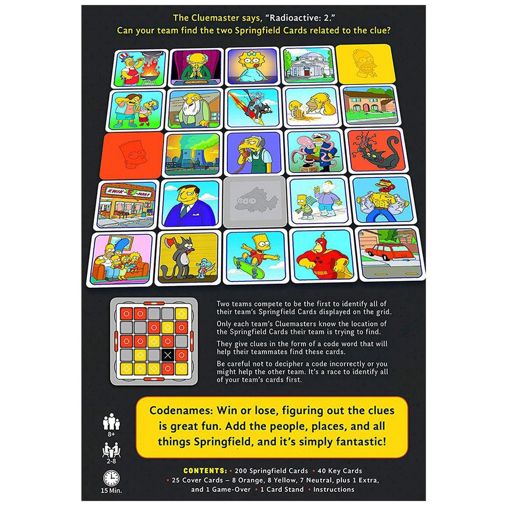 VR Distribution For Dad Codenames: The Simpsons Family Edition 2 VR Distribution For Dad Codenames: The Simpsons Family Edition