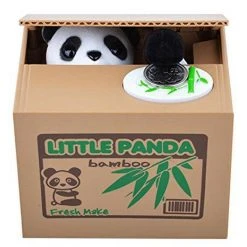 William Valentine Gifts For Girls Coin Stealing Panda Money Box