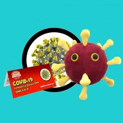 Heebiejeebies Coronavirus COVID-19 Giant Microbe Plush Toy Giant Products