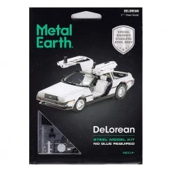 Divisible By Zero Man Cave Gifts DeLorean Model Kit | Metal Earth