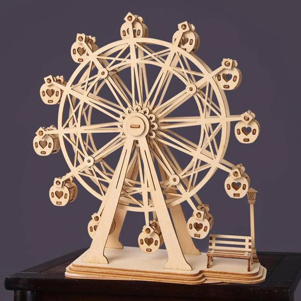BubblesUp DIY Ferris Wheel Wooden Model Kit 3 BubblesUp DIY Ferris Wheel Wooden Model Kit