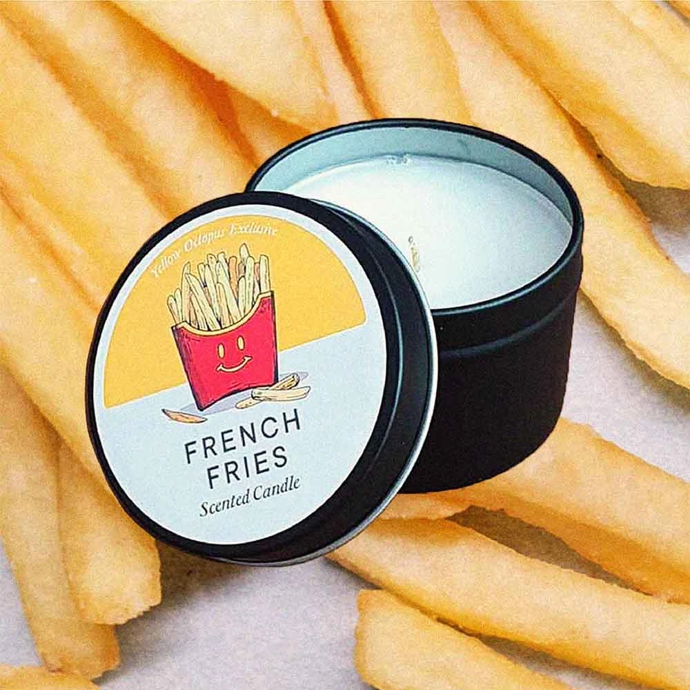 Cedargris Mens Novelty Gifts French Fries Scented Candle Tin 1 Cedargris Mens Novelty Gifts French Fries Scented Candle Tin