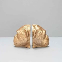 Gifts For Mum Gold Monkey Bookends | White Moose