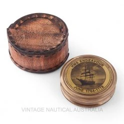 Vintage Nautical Brass Vintage Explorer HMS Endeavour Compass Man Cave Gifts