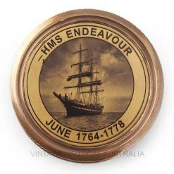 Vintage Nautical Brass Vintage Explorer HMS Endeavour Compass Man Cave Gifts