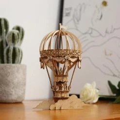 BubblesUp Hot Air Balloon Wooden Model Kit