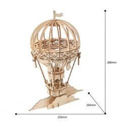 BubblesUp Hot Air Balloon Wooden Model Kit