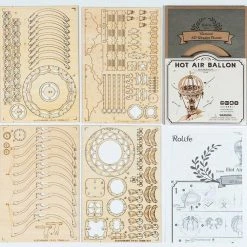 BubblesUp Hot Air Balloon Wooden Model Kit