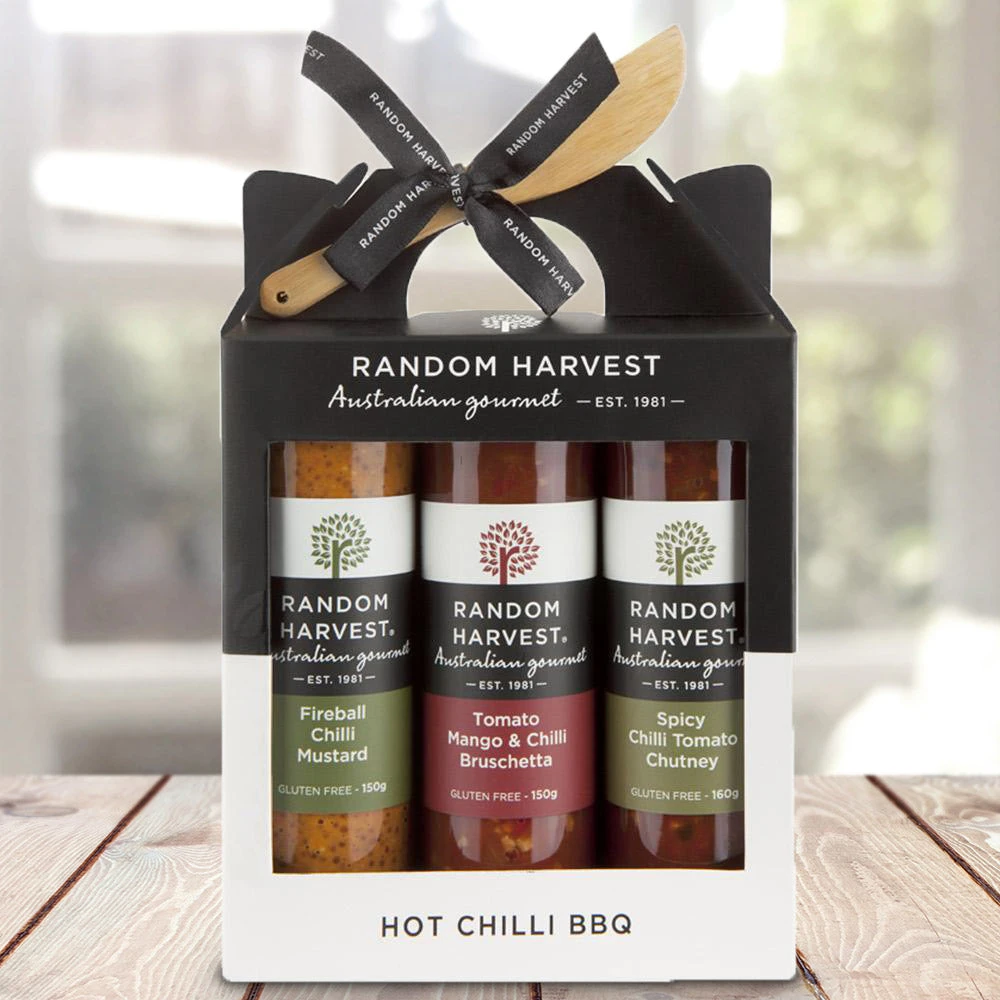 Random Harvest Hot Chilli BBQ Sauce Set BBQ Gifts 1 Random Harvest Hot Chilli BBQ Sauce Set BBQ Gifts