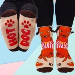 Mdi Hot Dog Dachshund Socks Gifts For Sisters
