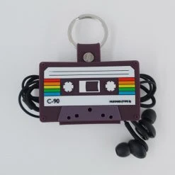 William Valentine Gifts For Sisters It's A Wrap Cassette Tape Cable Tidy Key Ring