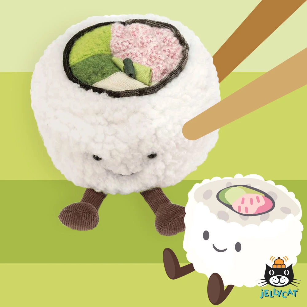 IsAlbi Jellycat Silly Sushi California Roll 2 IsAlbi Jellycat Silly Sushi California Roll
