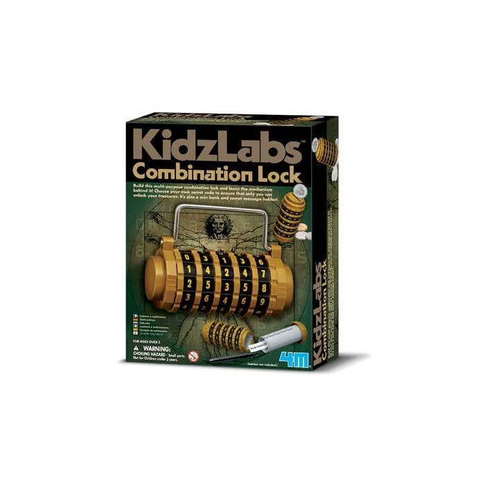Johnco Science STEM Toys Build Your Own Combination Lock Kids Science Kit 2 Johnco Science STEM Toys Build Your Own Combination Lock Kids Science Kit