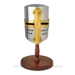 Vintage Nautical Man Cave Gifts Miniature Medieval Crusader Knight Helmet 11 Vintage Nautical Man Cave Gifts Miniature Medieval Crusader Knight Helmet
