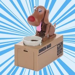 William Valentine Robotic Dog Coin Eating Money Box Mens Novelty Gifts