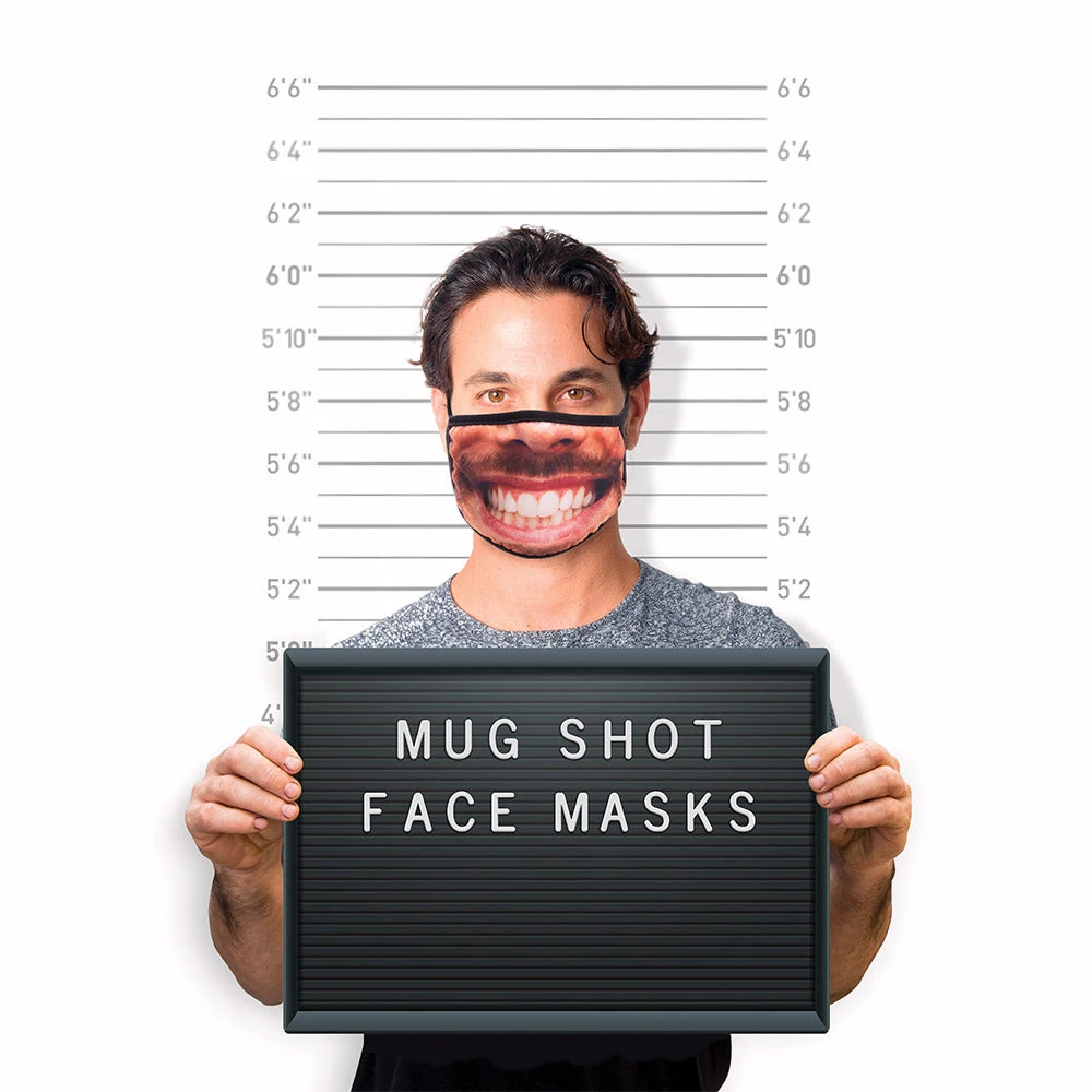 IsAlbi Mens Novelty Gifts Mug Shot Face Mask | Assorted Designs 7 IsAlbi Mens Novelty Gifts Mug Shot Face Mask | Assorted Designs