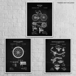 Yellow Octopus Exclusives - Prints Man Cave Gifts Bicycle Patent Prints Wall Art | Set Of 3