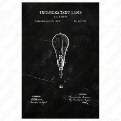 Yellow Octopus Exclusives - Prints Man Cave Gifts Light Bulb Patent Prints Wall Art | Set Of 3 9 Yellow Octopus Exclusives - Prints Man Cave Gifts Light Bulb Patent Prints Wall Art | Set Of 3