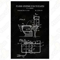 Yellow Octopus Exclusives - Prints Man Cave Gifts Toilet Patent Prints Wall Art | Set Of 3