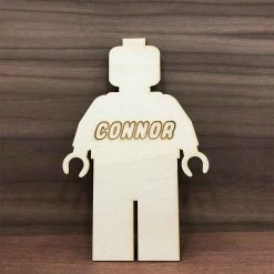 Yellow Octopus Personalised Personalised Block Man Door Sign