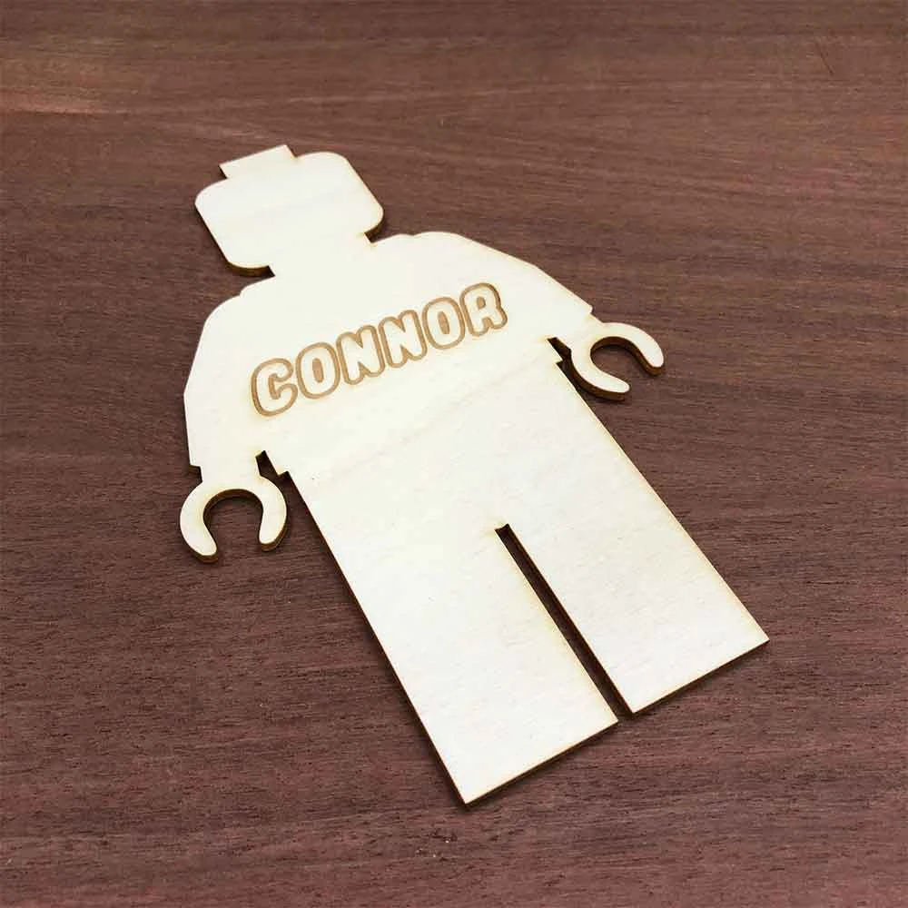 Yellow Octopus Personalised Personalised Block Man Door Sign 2 Yellow Octopus Personalised Personalised Block Man Door Sign