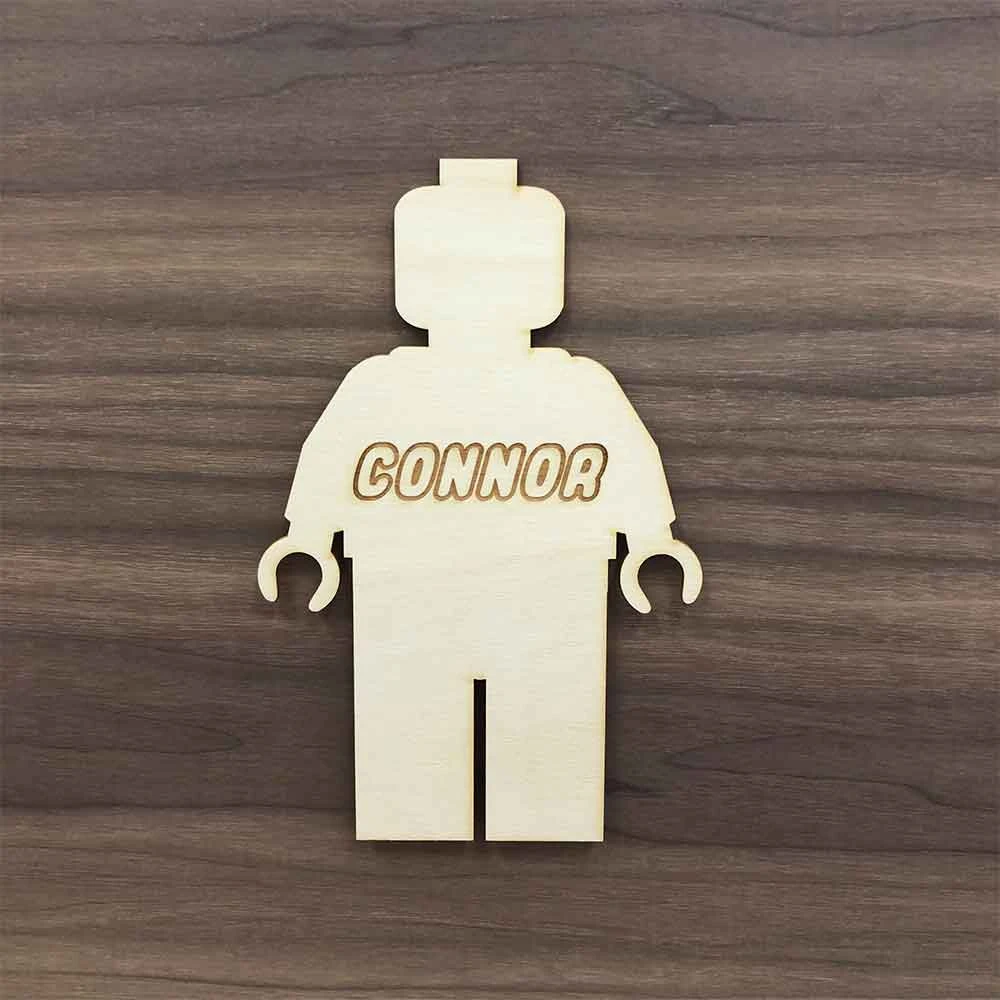 Yellow Octopus Personalised Personalised Block Man Door Sign 3 Yellow Octopus Personalised Personalised Block Man Door Sign