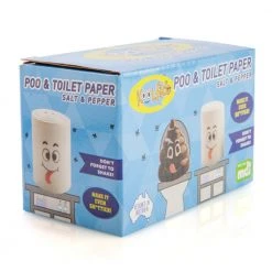 Mdi Poop & Toilet Paper Salt & Pepper Shaker Set