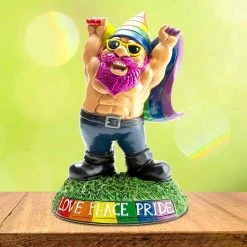 William Valentine LGBTIQ+ Pride Garden Gnome Mens Novelty Gifts